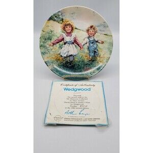 Wedgwood Vintage Collectible Plate Playtime By Mary Vickers 1982